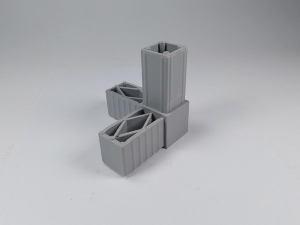 Plast. spojka pro J30x30x2  3D šedá