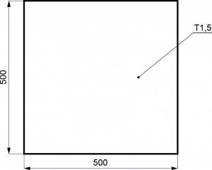 Hliníkový přířez 1.5X500X500*1,06kg