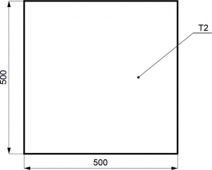 Hliníkový přířez 2.0X500X500*1,38kg