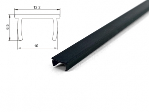 Záslepka T-slotu 10mm černá 1m