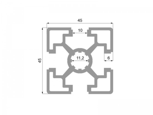 Hliníkový profil K4545 R2