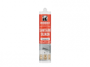 DEBBEX Sanitární silikon 280ml transparentní