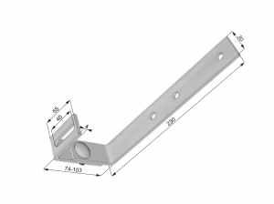 Střešní hák Solar BASIC PLUS pro šikmé střechy - šindele, břidlice, lepenka